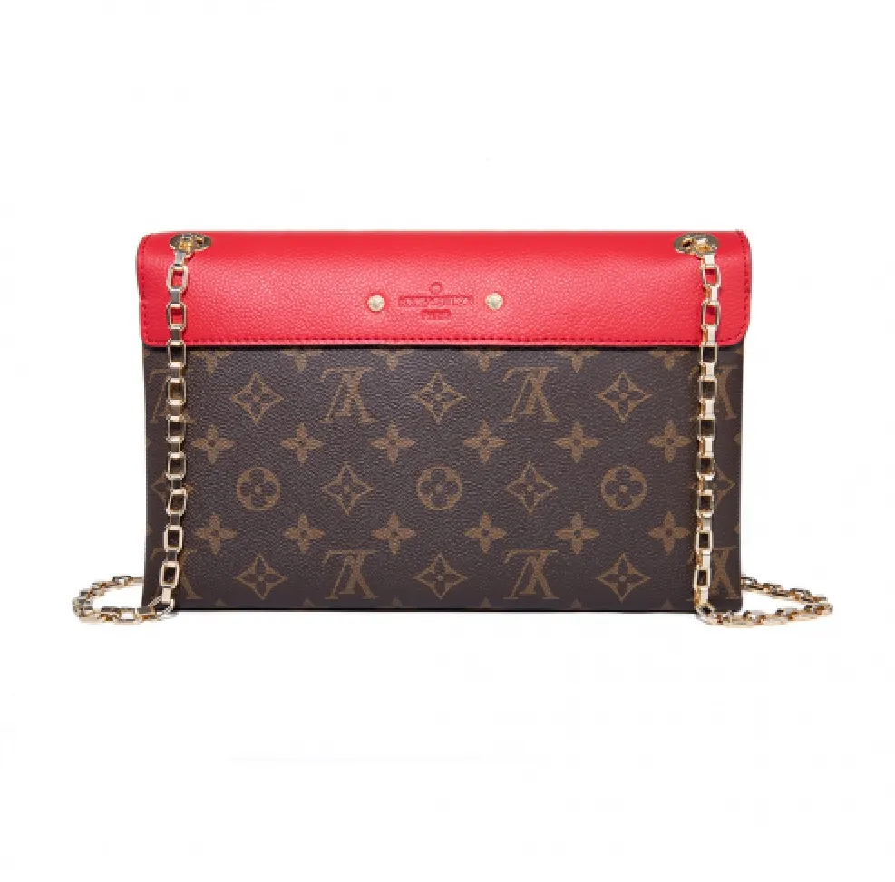 Mens burberry briefcase Bagsaaa Monogram Canvas Pallas Chain M41201 Cerise