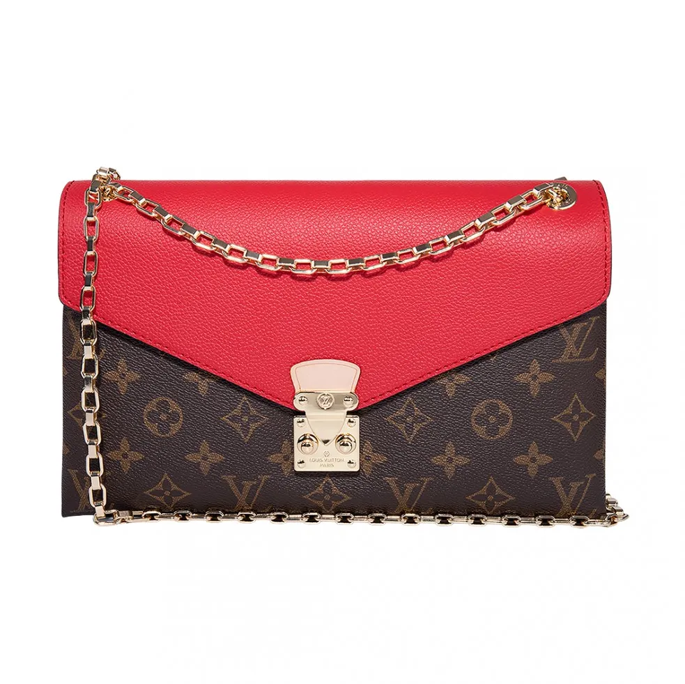 Mens burberry briefcase Bagsaaa Monogram Canvas Pallas Chain M41201 Cerise