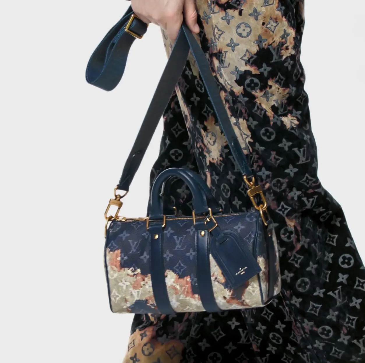 Dolce gabbana replica Bagsaaa Monogram Ink Blue M46804 Keepall Bandoulière 25