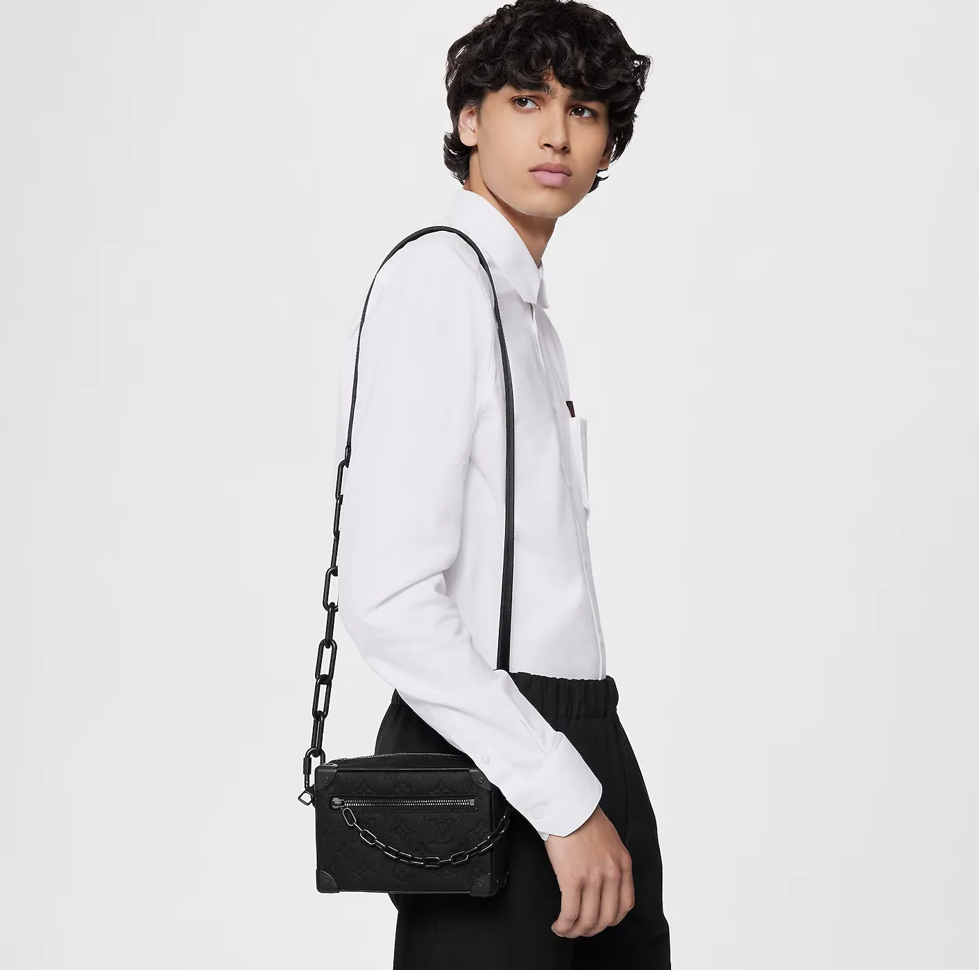 Store mens Bagsaaa Monogram Taurillon Leather M55702 Mini Soft Trunk