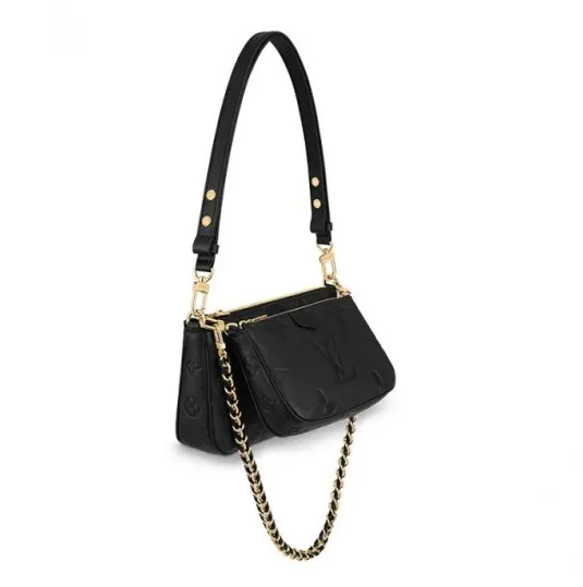 Replica bags lv Bagsaaa Multi Pochette Accessoires Cream M46568 Black M80399