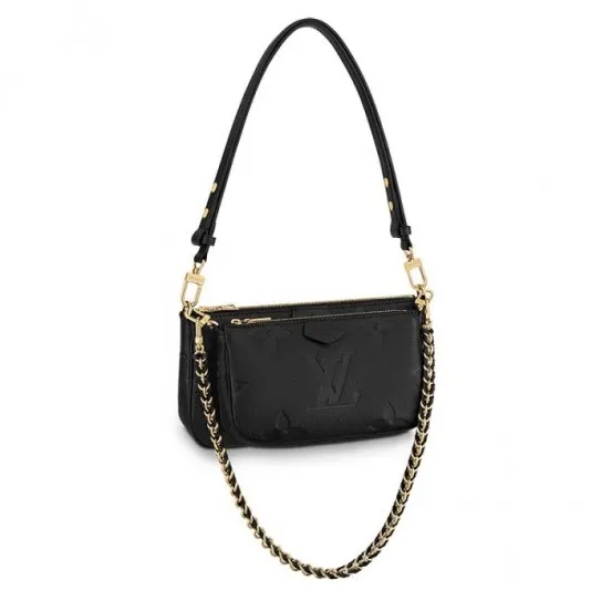 Replica bags lv Bagsaaa Multi Pochette Accessoires Cream M46568 Black M80399