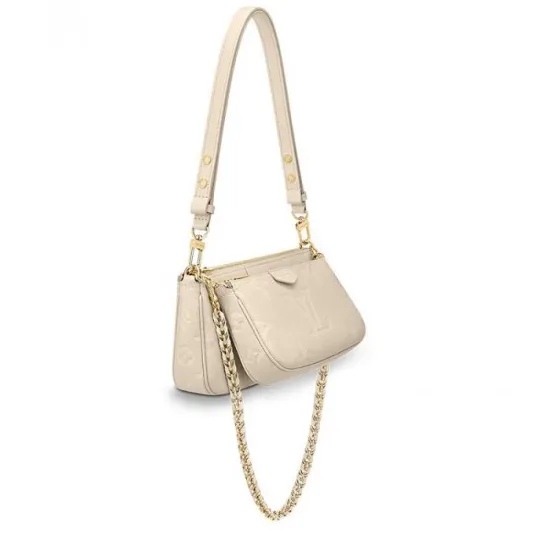 Replica bags lv Bagsaaa Multi Pochette Accessoires Cream M46568 Black M80399