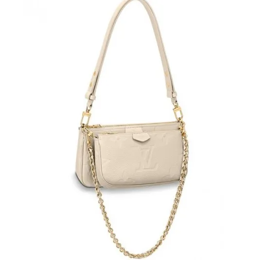 Replica bags lv Bagsaaa Multi Pochette Accessoires Cream M46568 Black M80399
