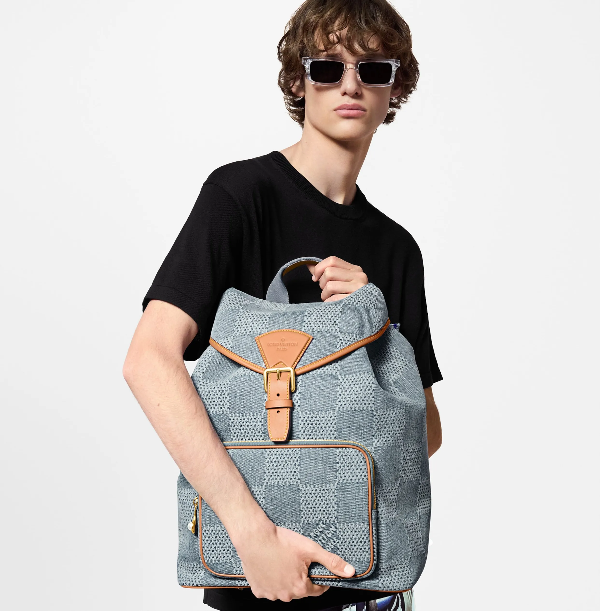 Replica valentino bags Bagsaaa N40708 Montsouris Backpack Damier Blue