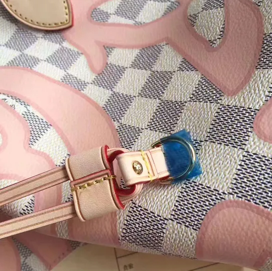 Replica shop Bagsaaa N41050 Neverfull MM Shoulder Bag Damier Azur Canvas