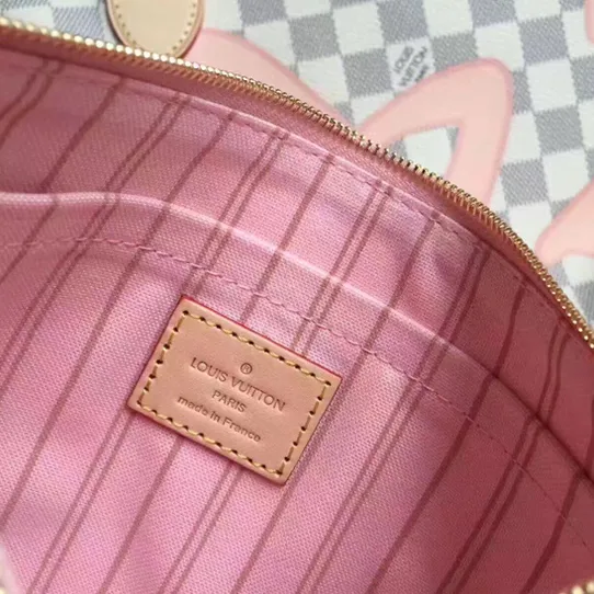 Replica shop Bagsaaa N41050 Neverfull MM Shoulder Bag Damier Azur Canvas