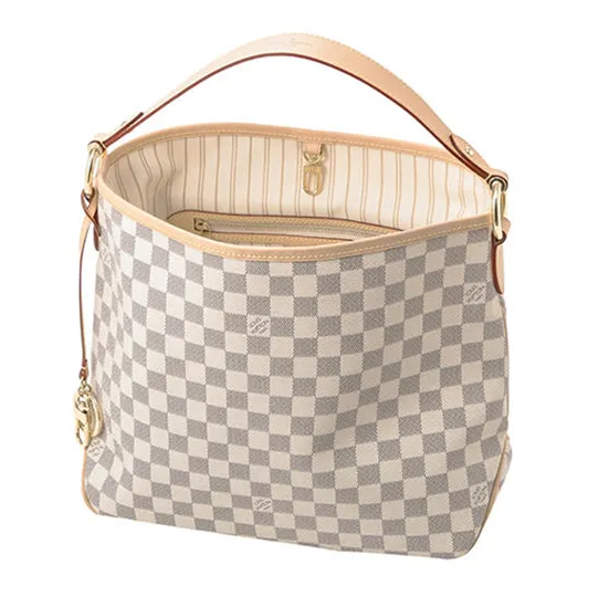 Replica ysl bags Bagsaaa N41462 Delightful PM Hobo Bag Damier Azur Canvas