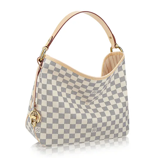 Bagsaaa N41462 Delightful PM Hobo Bag Damier Azur Canvas
