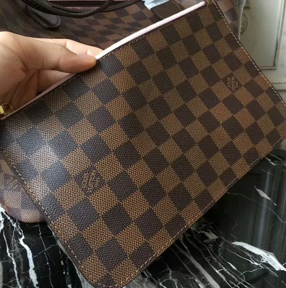 Replica goyard tote Bagsaaa N41603 Neverfull MM Shoulder Bag Damier Ebene Canvas