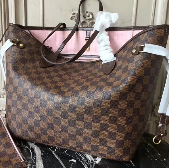 Replica goyard tote Bagsaaa N41603 Neverfull MM Shoulder Bag Damier Ebene Canvas