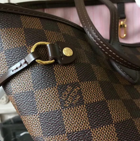 Replica goyard tote Bagsaaa N41603 Neverfull MM Shoulder Bag Damier Ebene Canvas