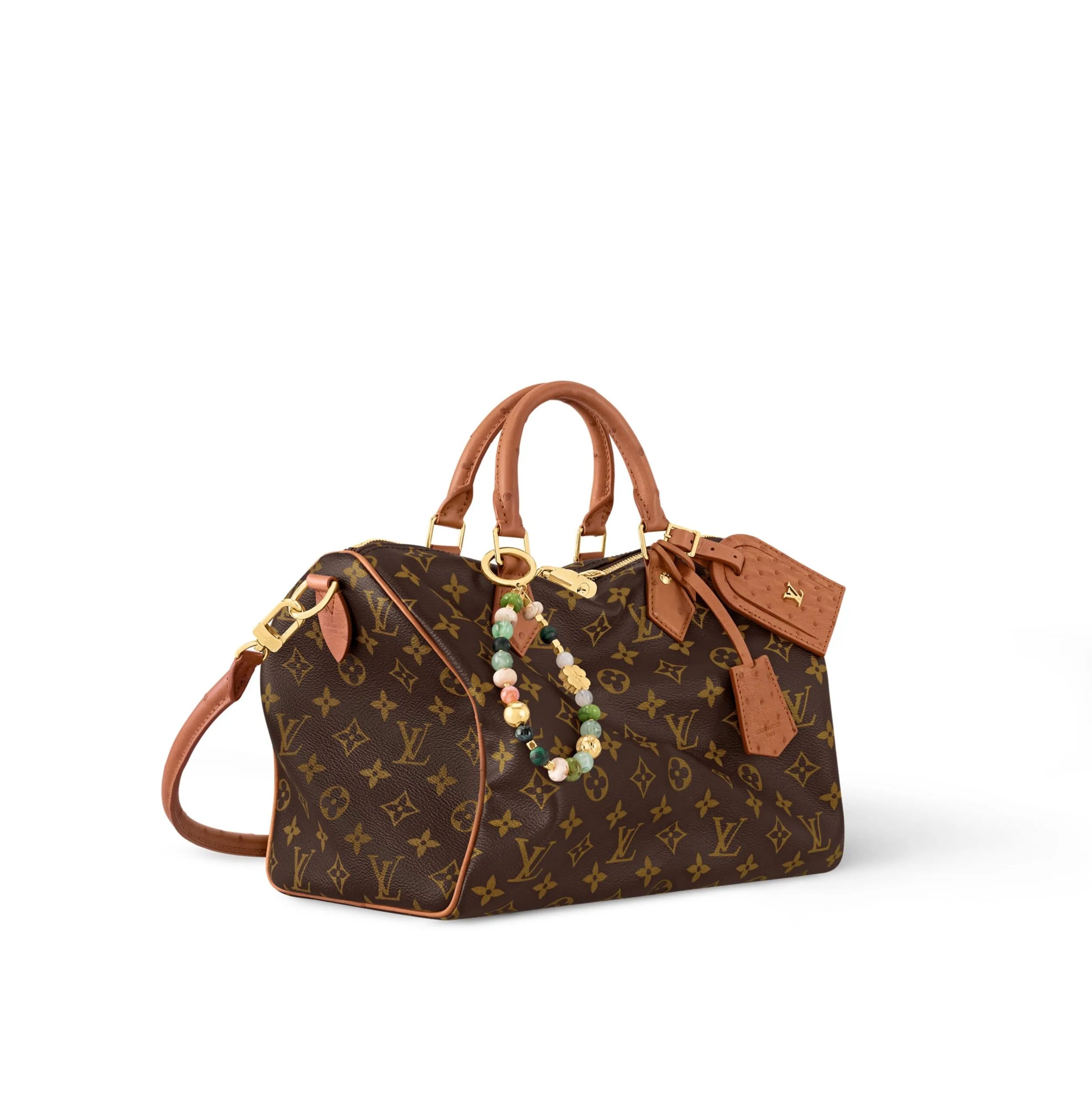 Ouis vuitton christian dior Bagsaaa N87212 Speedy Soft 30 Boho Monogram Tan