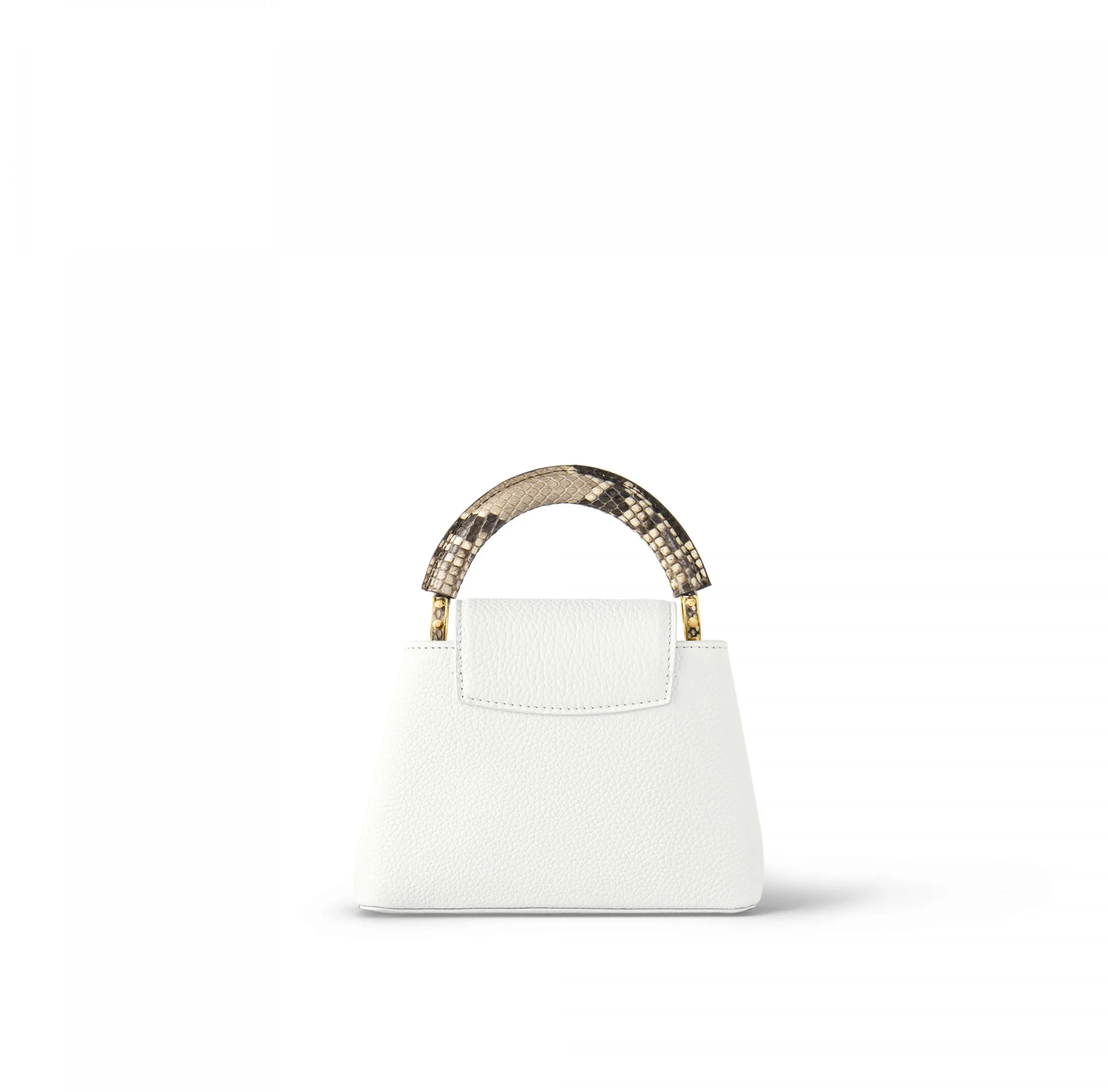 Replica chloe bag Bagsaaa N98477 Capucines Mini Python Snow White