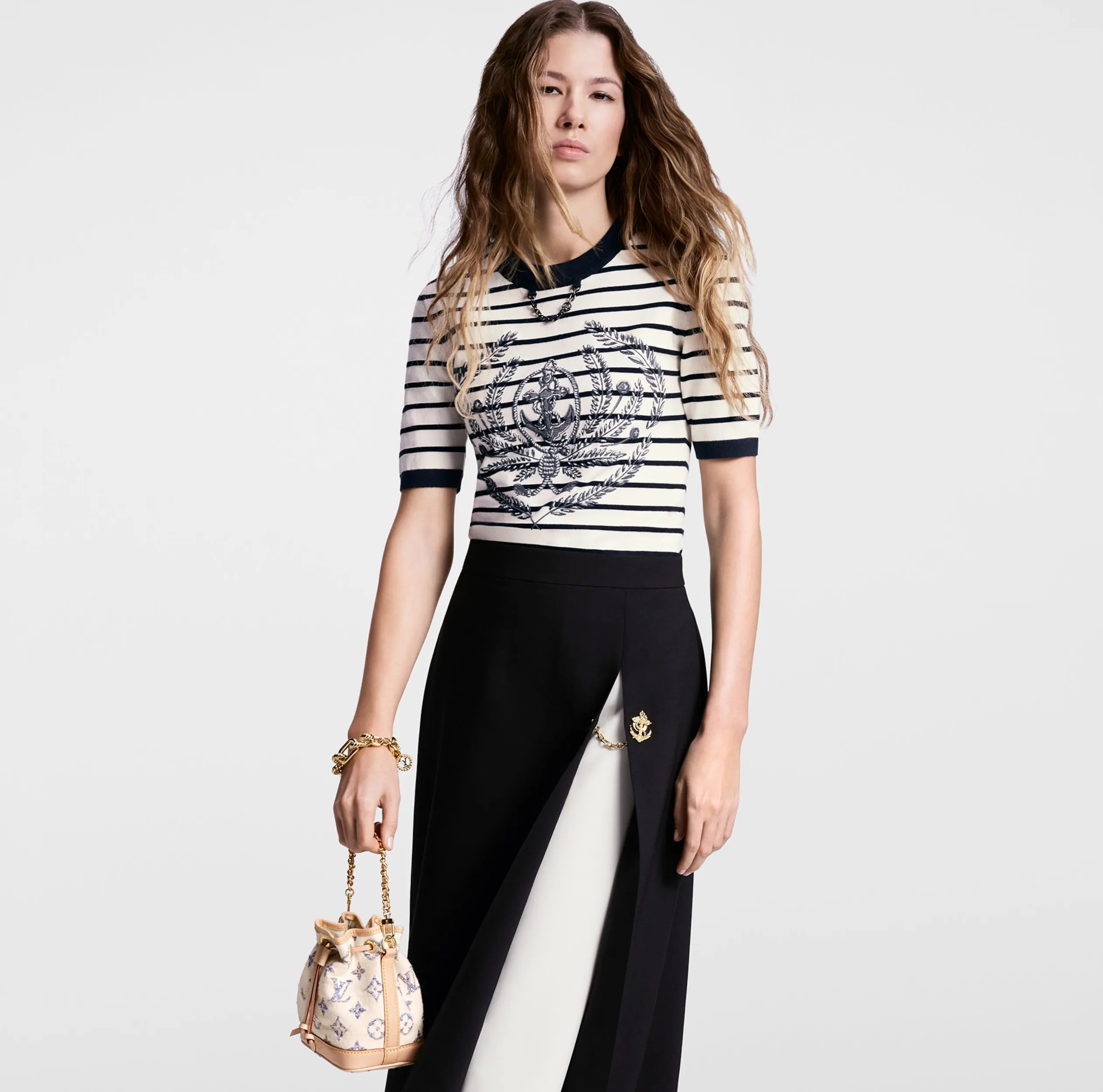 Shop shoulder bags Bagsaaa Nano Noé M83453 Multicolor White