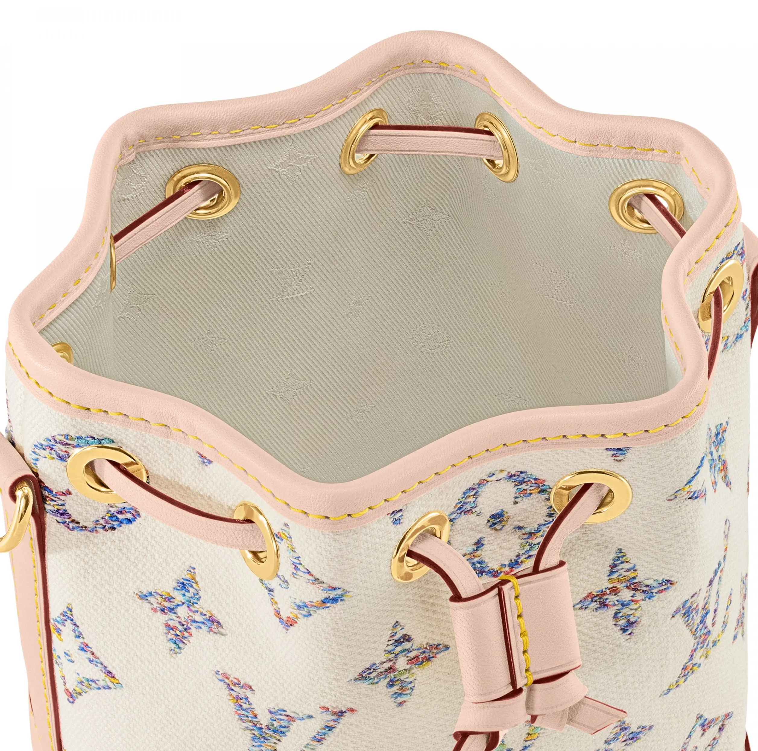 Shop shoulder bags Bagsaaa Nano Noé M83453 Multicolor White