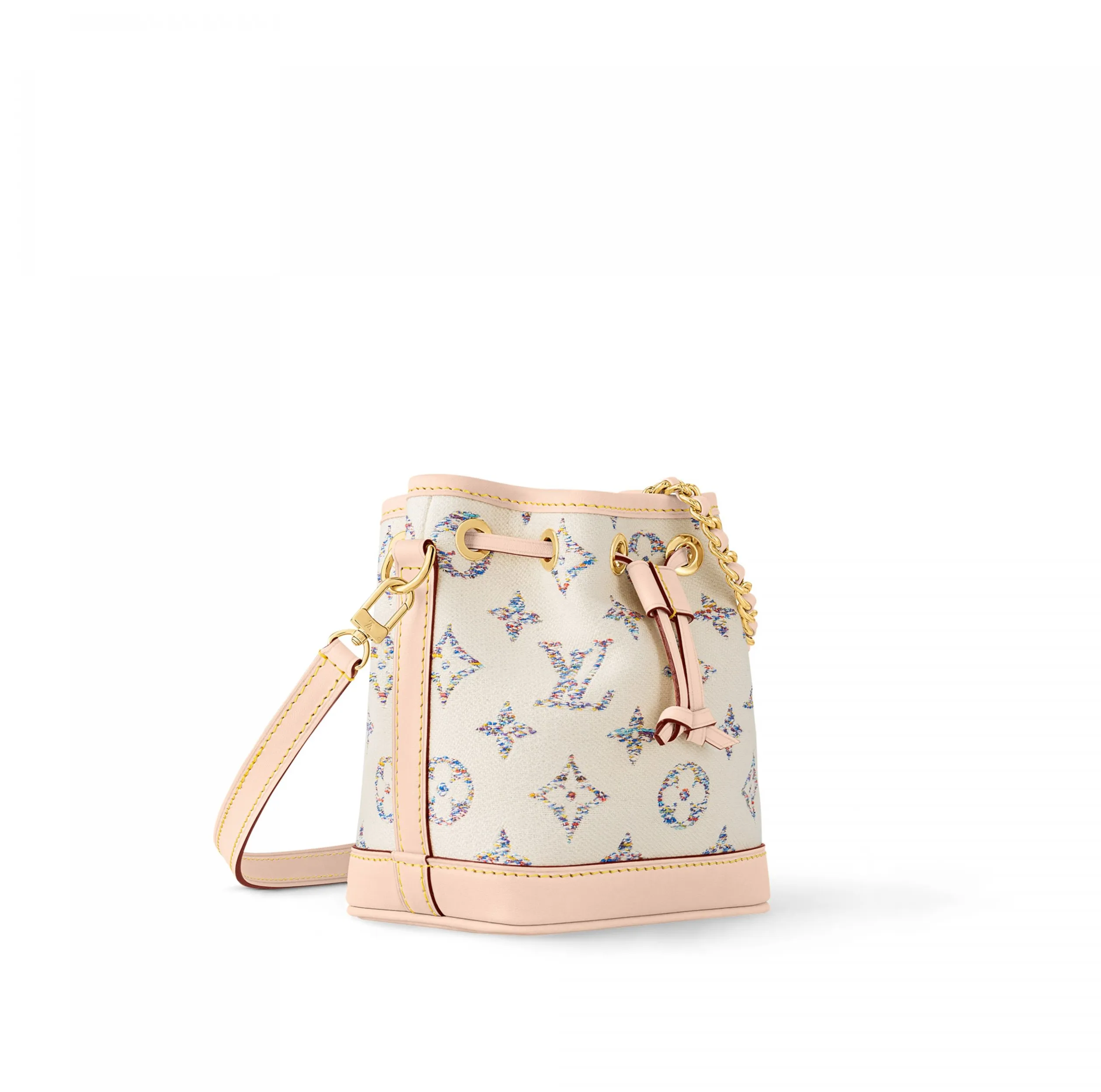 Shop shoulder bags Bagsaaa Nano Noé M83453 Multicolor White