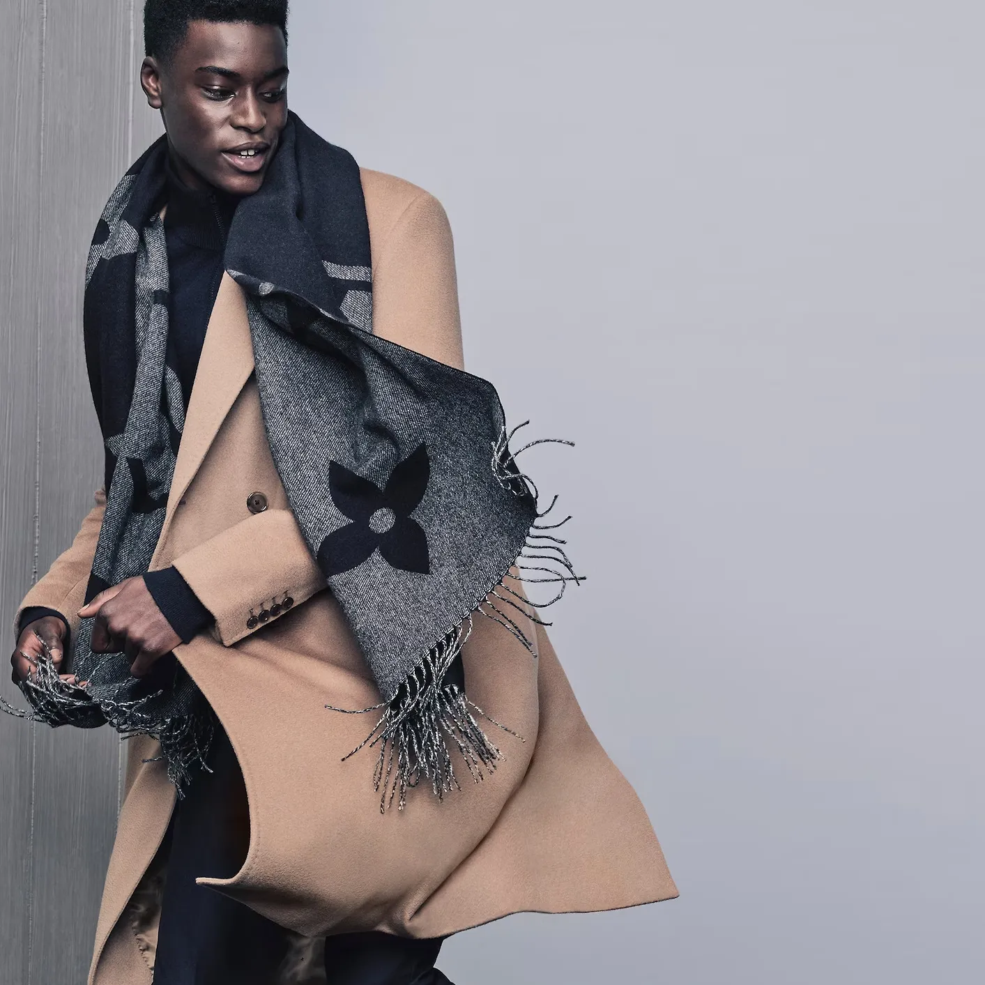 Rick owens shoes replica Bagsaaa Navy M77950 MNG Giant Scarf