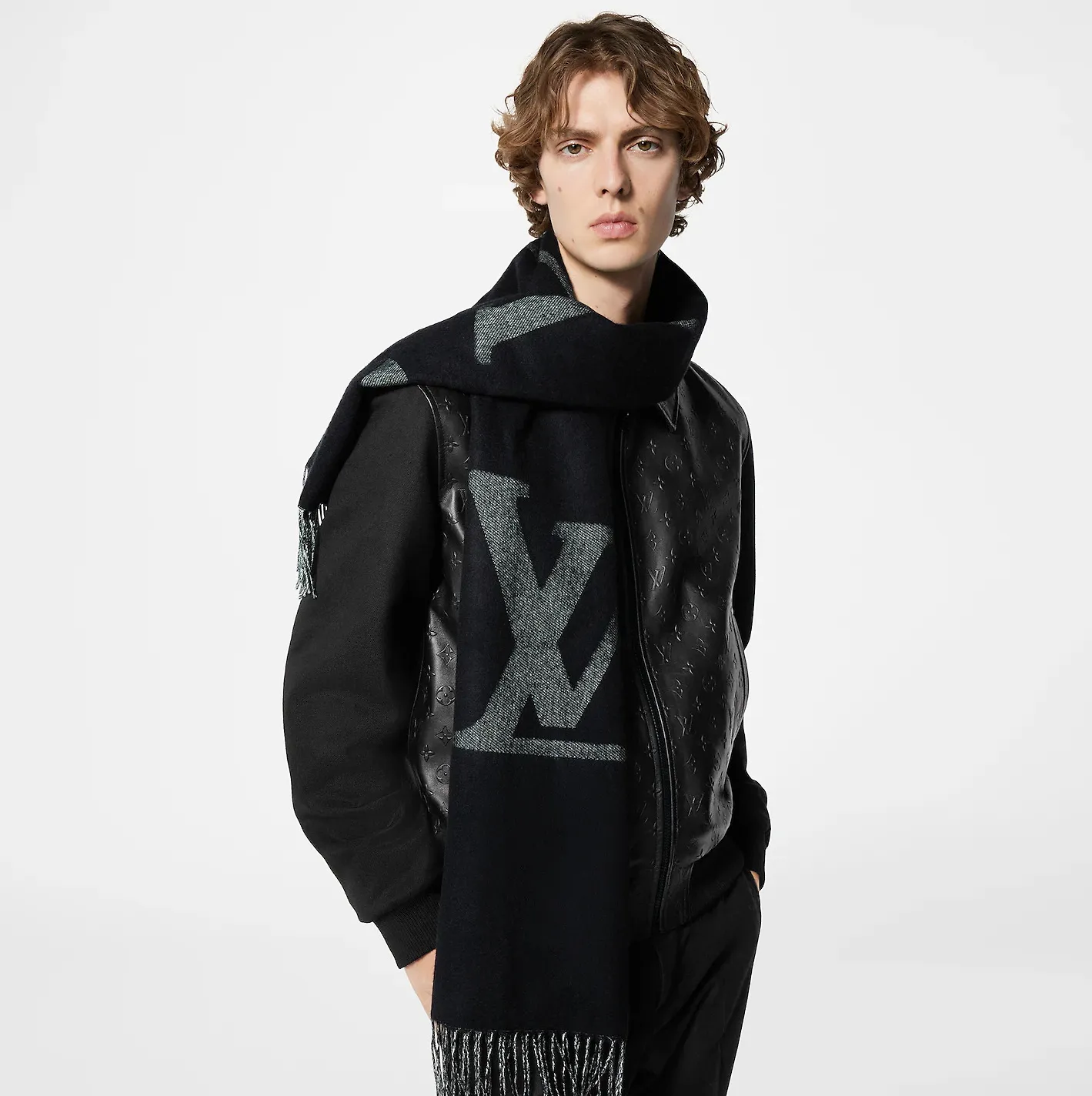 Rick owens shoes replica Bagsaaa Navy M77950 MNG Giant Scarf