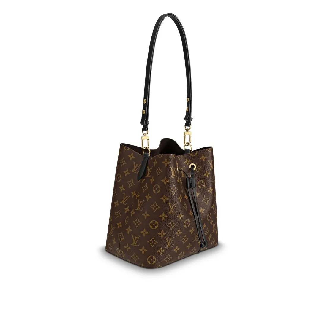 Lv shoes replica Bagsaaa Neonoe Monogram Black M44020