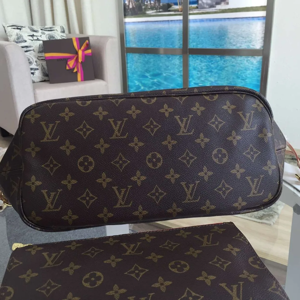 Lv shirt replica Bagsaaa Neverfull MM Bag Monogram Canvas M40996