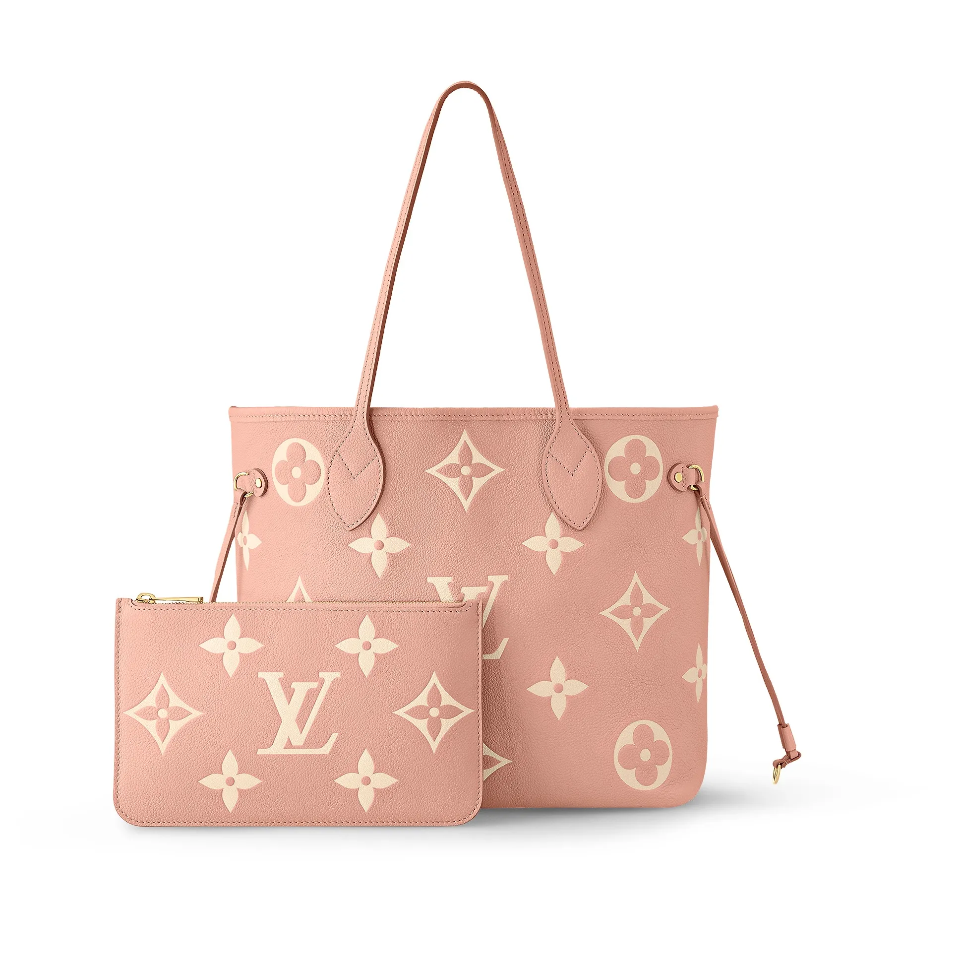 Original chanel store Bagsaaa Neverfull MM M46329 Trianon Pink   Cream