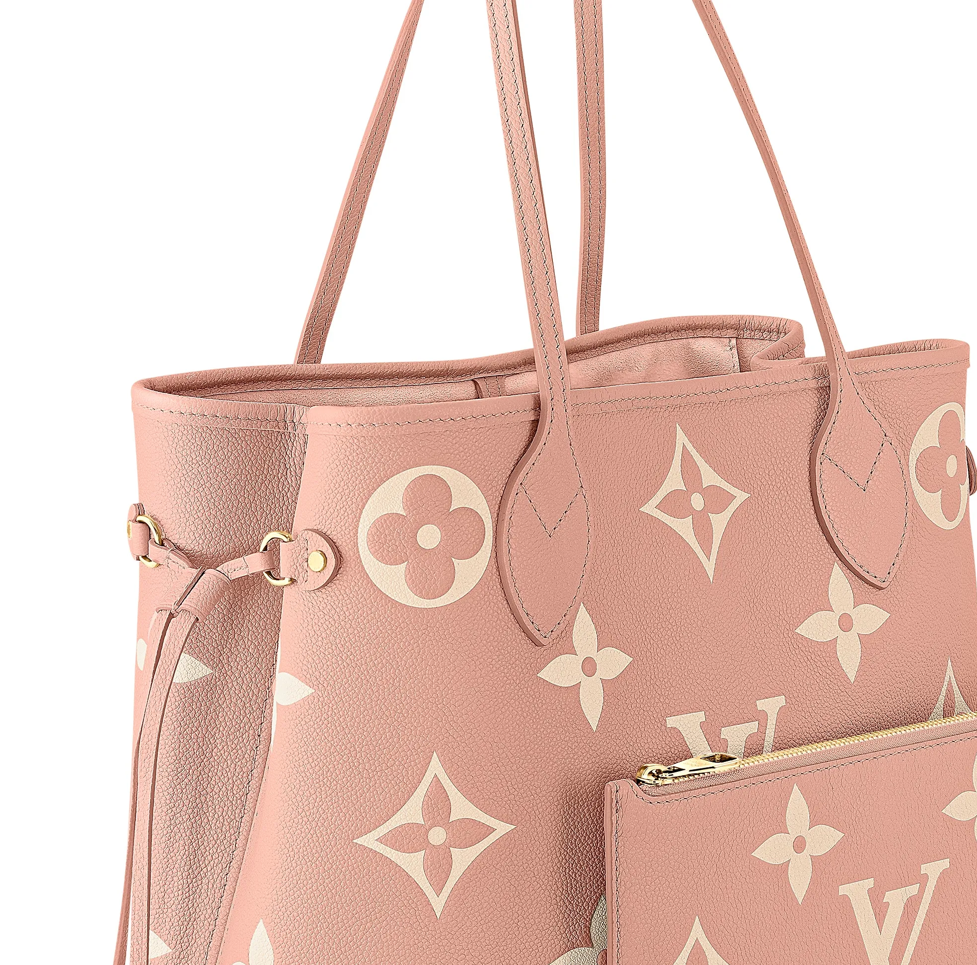 Original chanel store Bagsaaa Neverfull MM M46329 Trianon Pink   Cream
