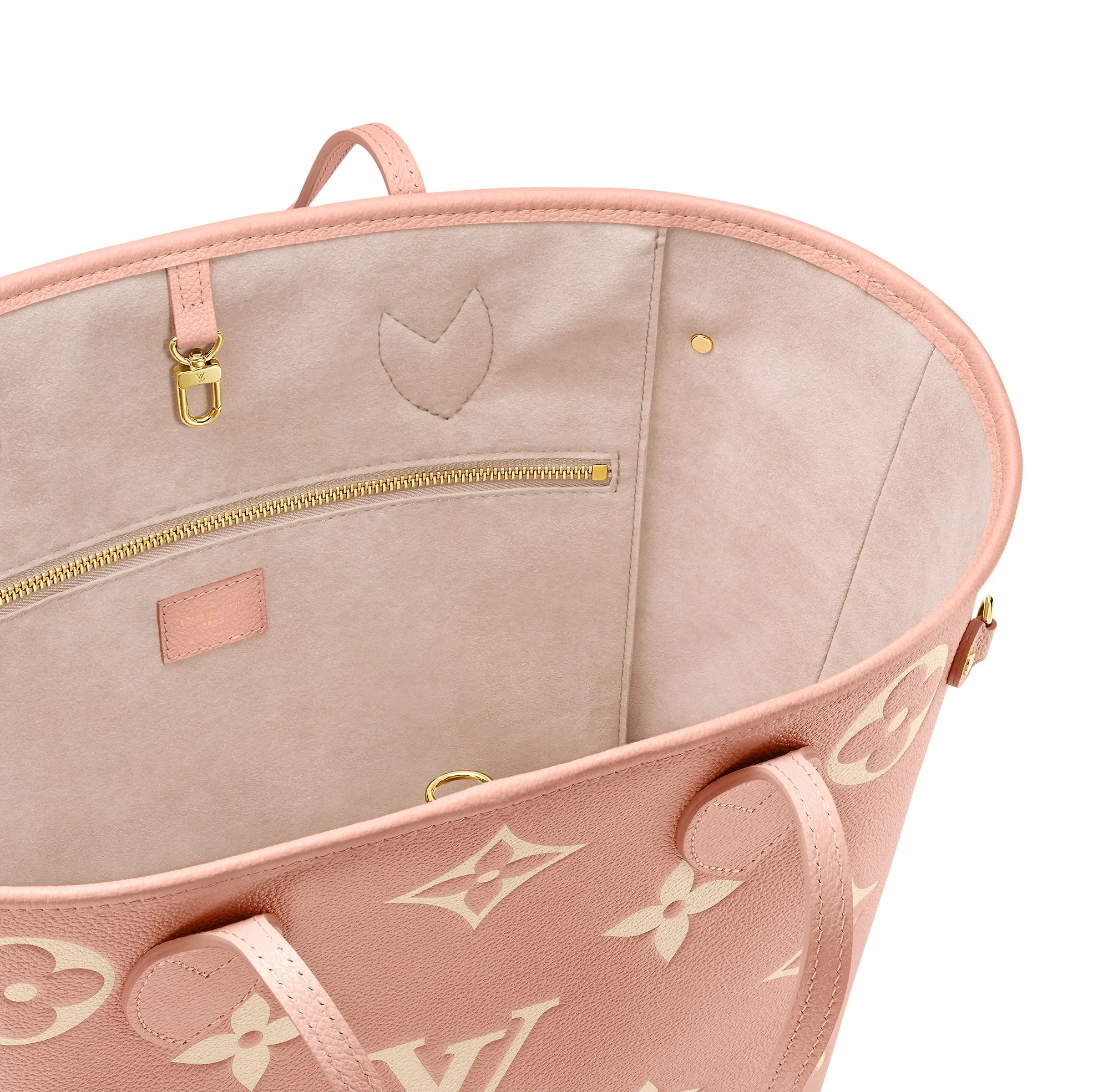 Original chanel store Bagsaaa Neverfull MM M46329 Trianon Pink   Cream