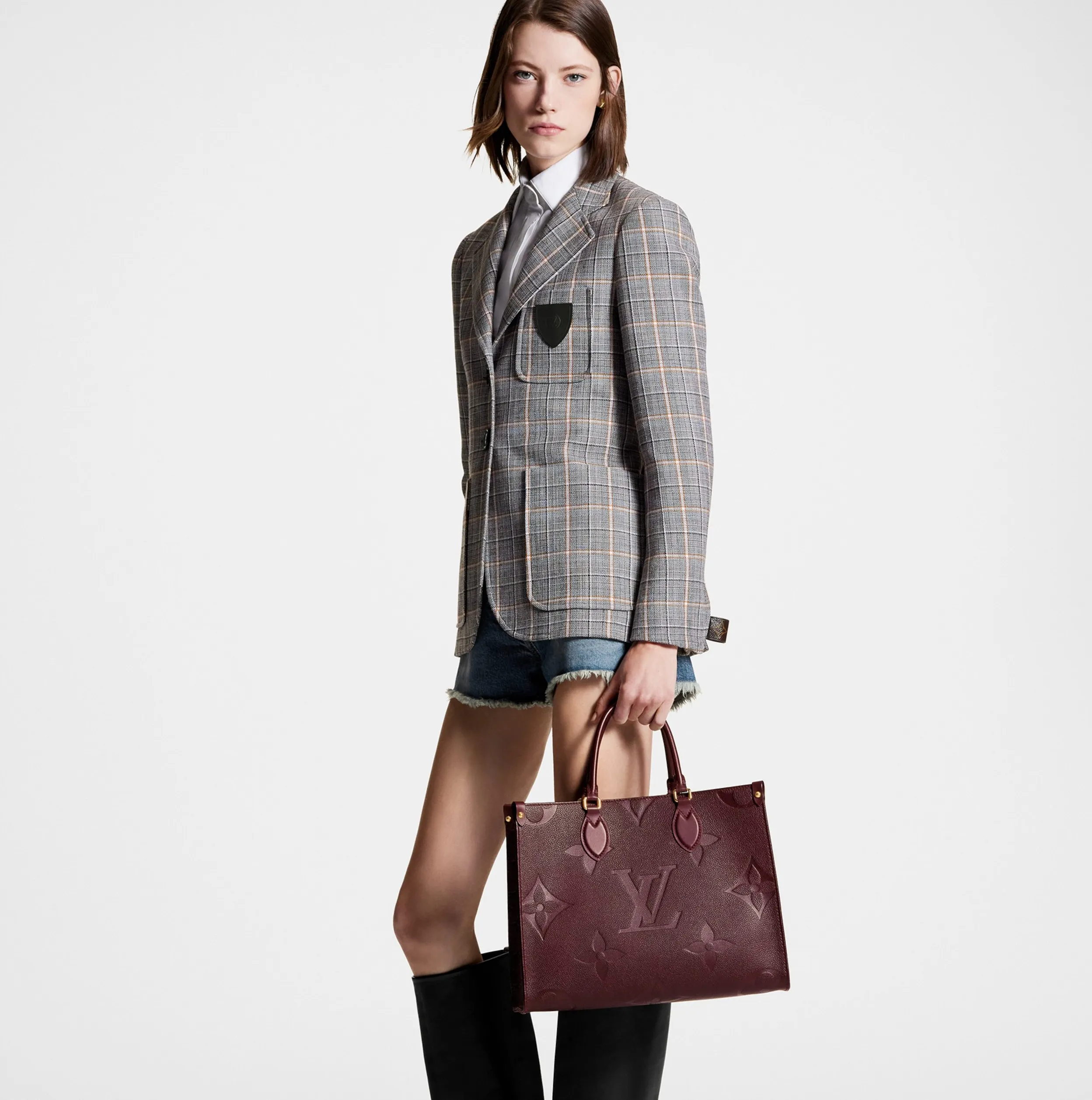 Ouis vuitton christian dior Bagsaaa OnTheGo MM M46601 Wine Red