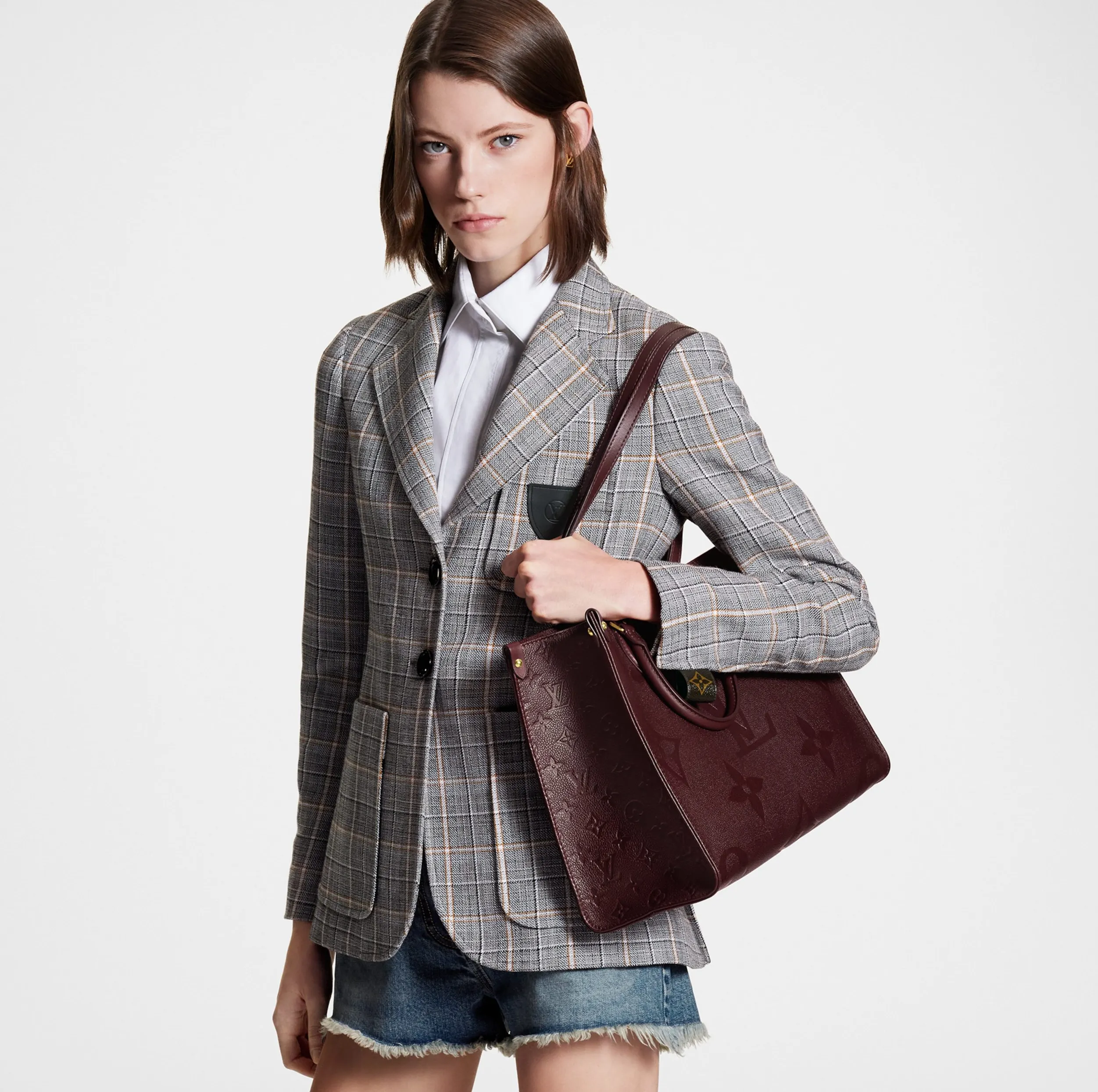 Ouis vuitton christian dior Bagsaaa OnTheGo MM M46601 Wine Red