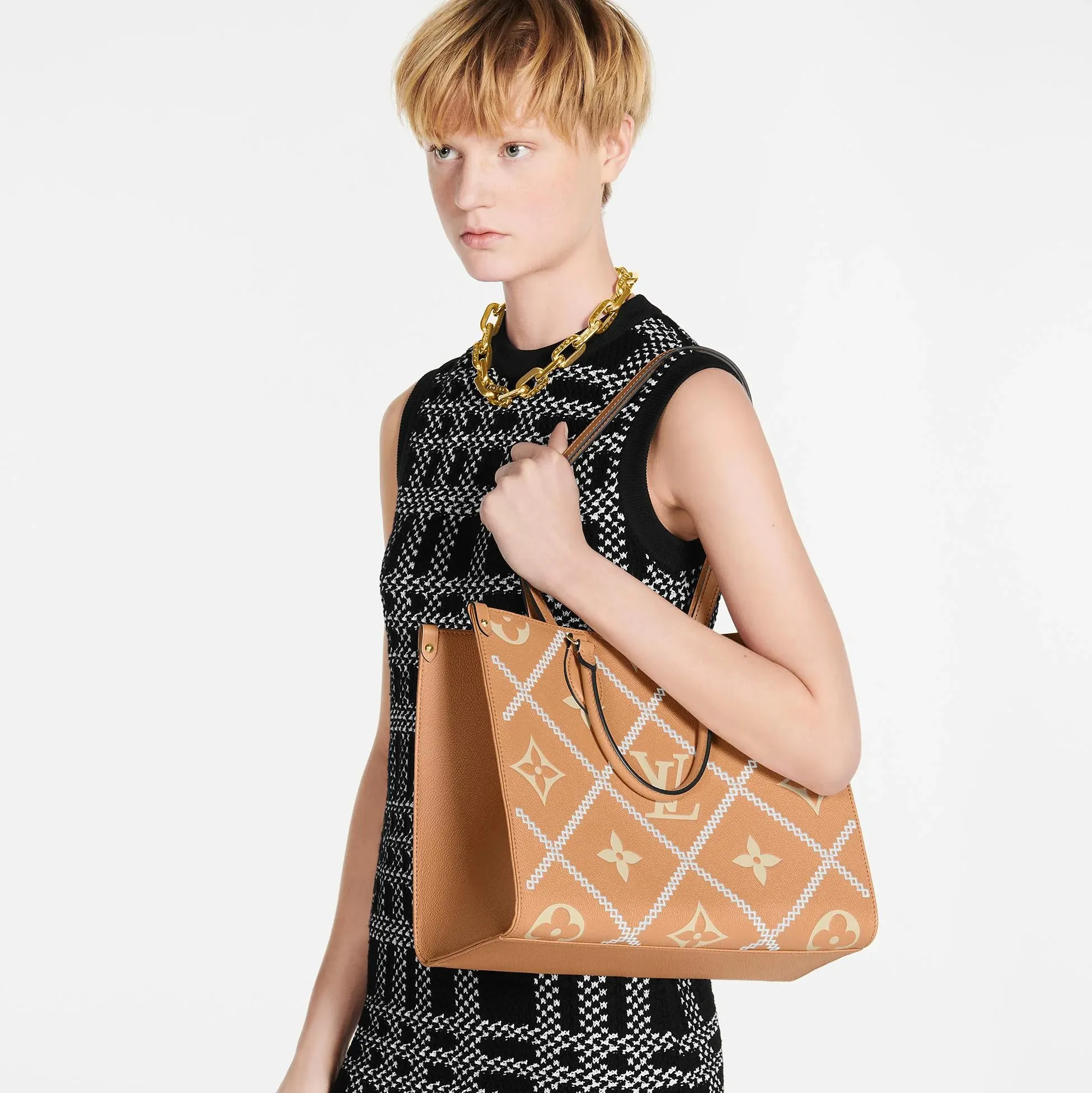 Lv shoes replica Bagsaaa Onthego MM M46015