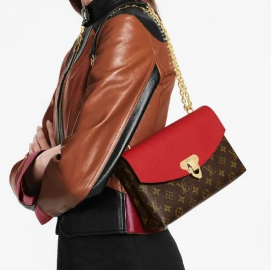 Shop shoulder bags Bagsaaa Saint Placide Black M43714 Cherry M43713 Burgundy M43715