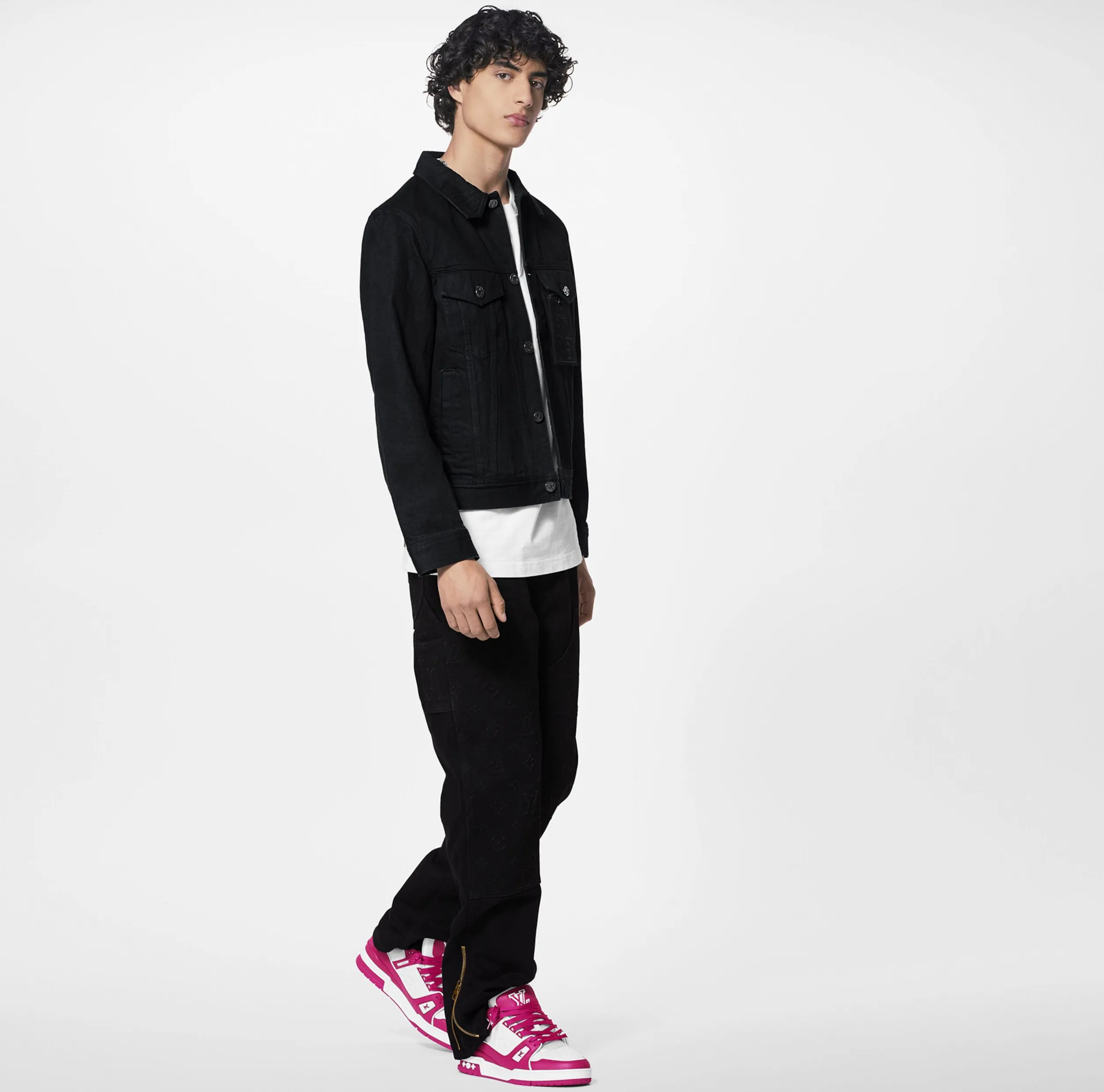 Top lv Bagsaaa Trainer Sneaker Fuchsia 1ABOF2