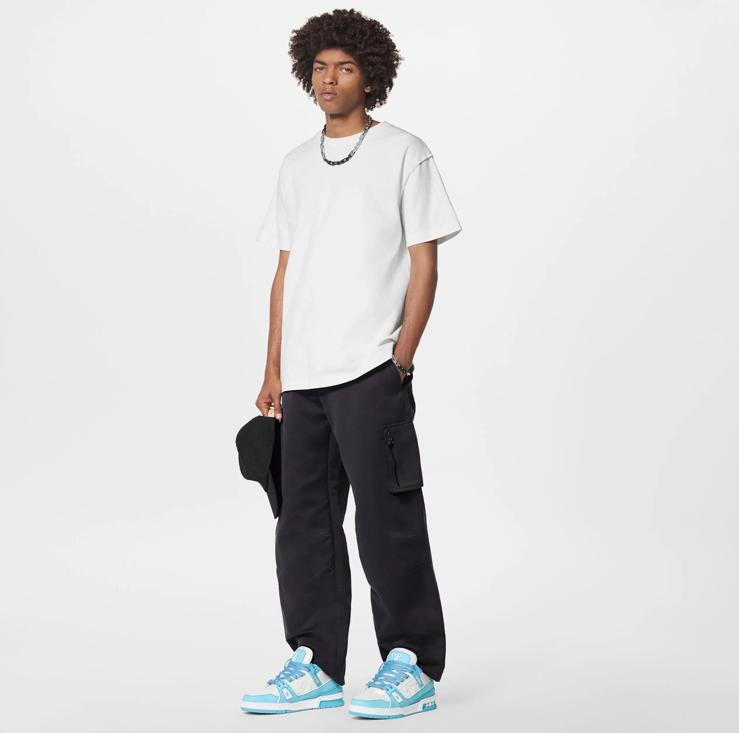 Ouis vuitton christian dior Bagsaaa Trainer Sneaker Sky Blue 1ABOFM