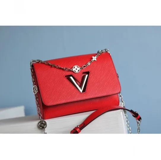 Original chanel store Bagsaaa Twist PM Red M50523