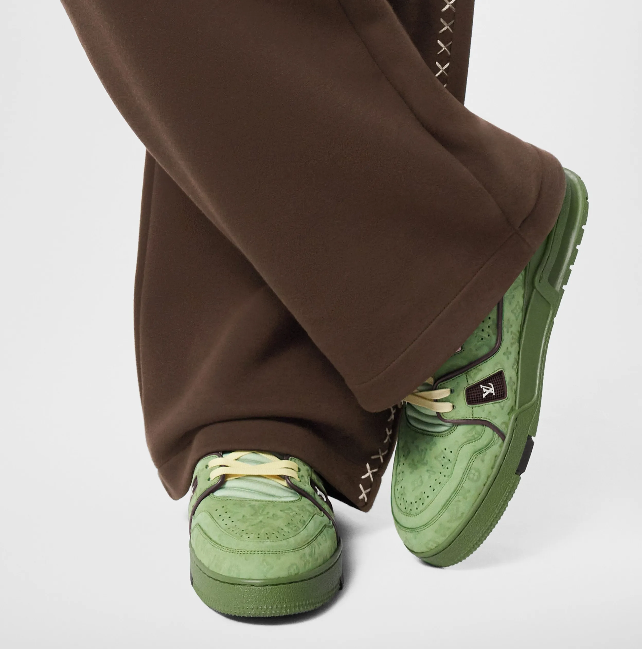 Replica shop Bagsaaa X Tyler 1ACR6H LV Trainer Sneaker Green