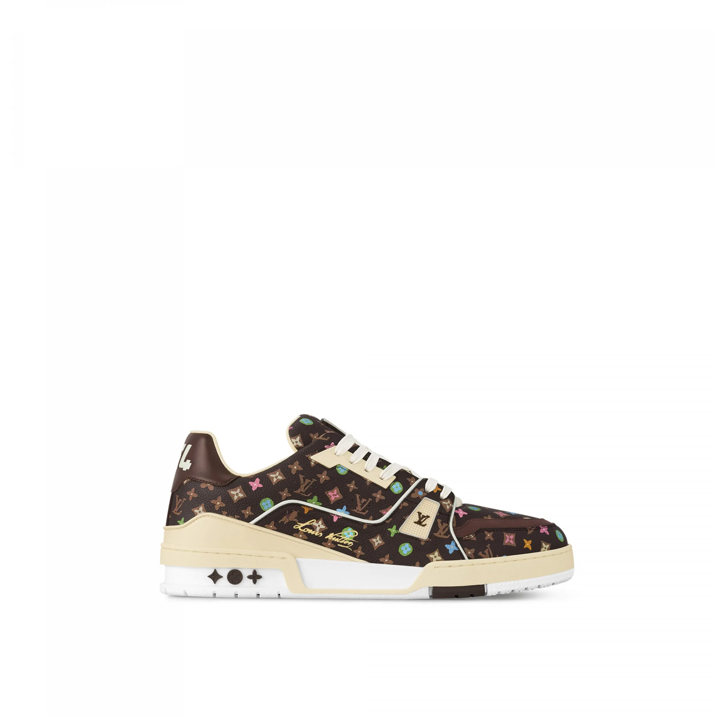 Bagsaaa X Tyler 1ACXBQ LV Trainer Sneaker Moka Brown