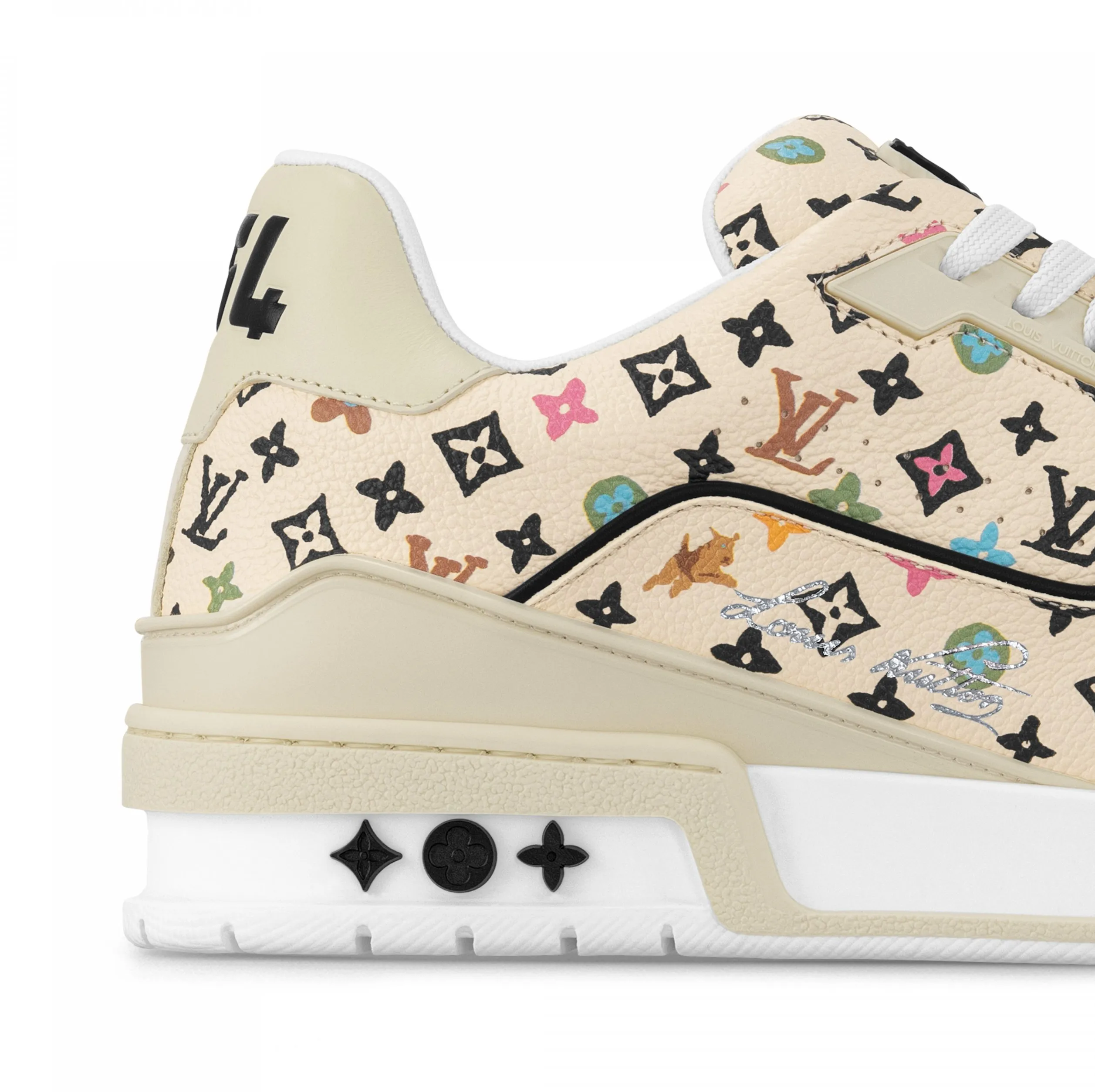 Iv belts replica Bagsaaa X Tyler 1ACXBX LV Trainer Sneaker Beige