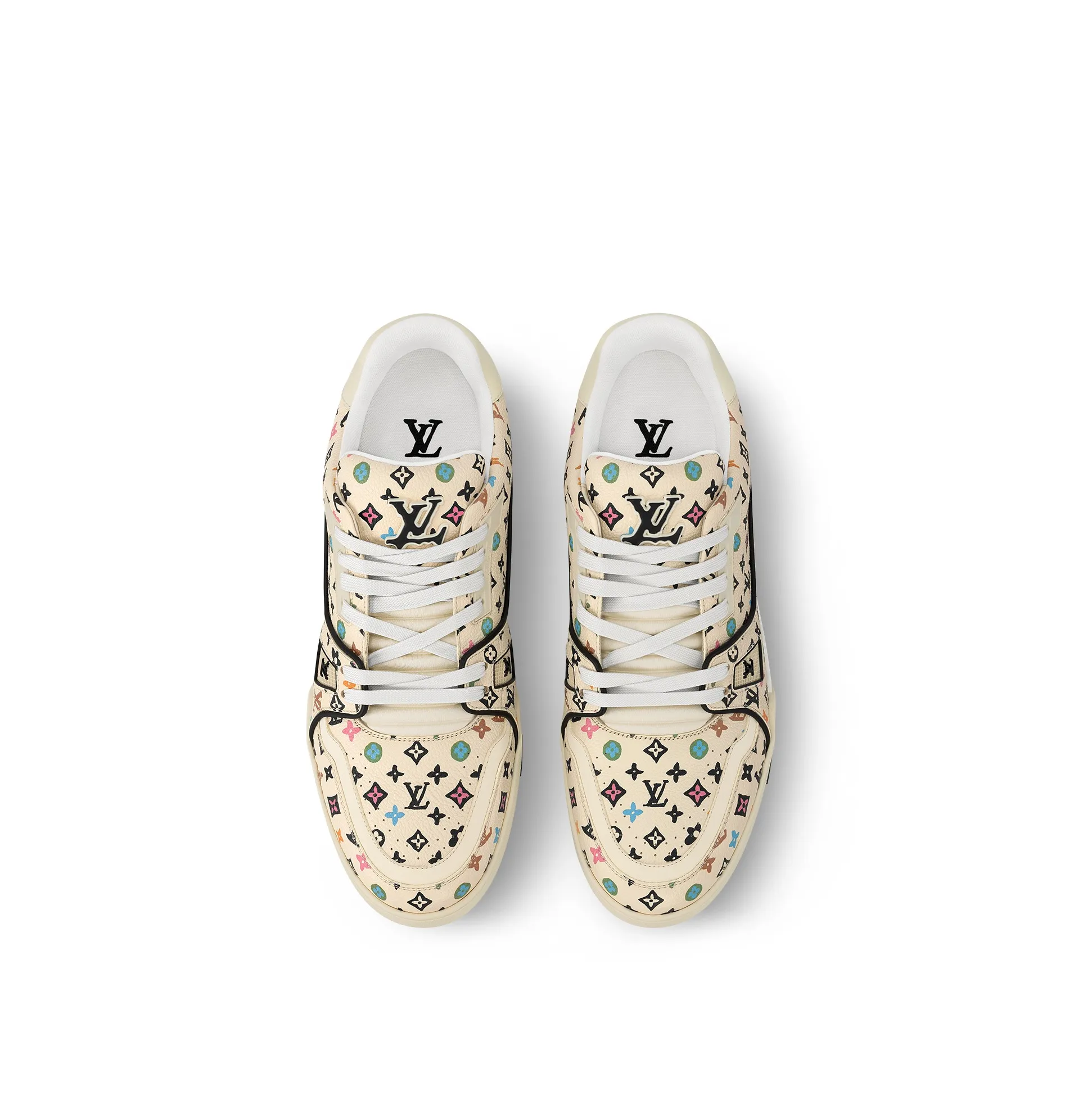 Iv belts replica Bagsaaa X Tyler 1ACXBX LV Trainer Sneaker Beige