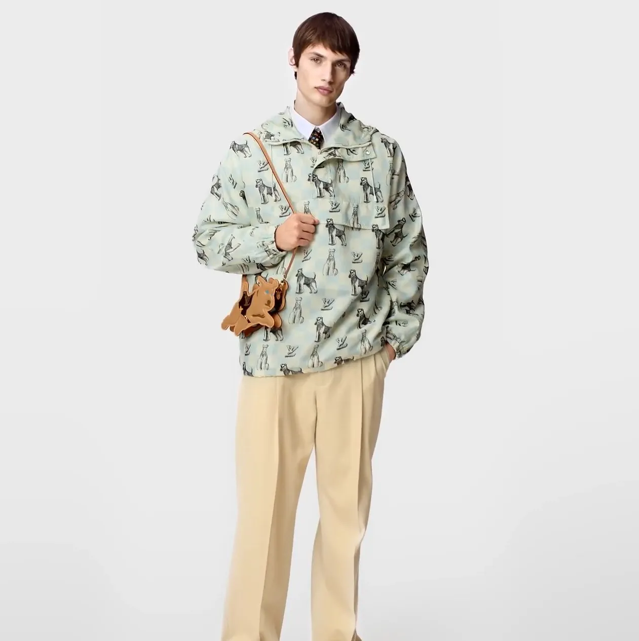 Shop shoulder bags Bagsaaa X Tyler M83342 Dog On Strap Chocolate