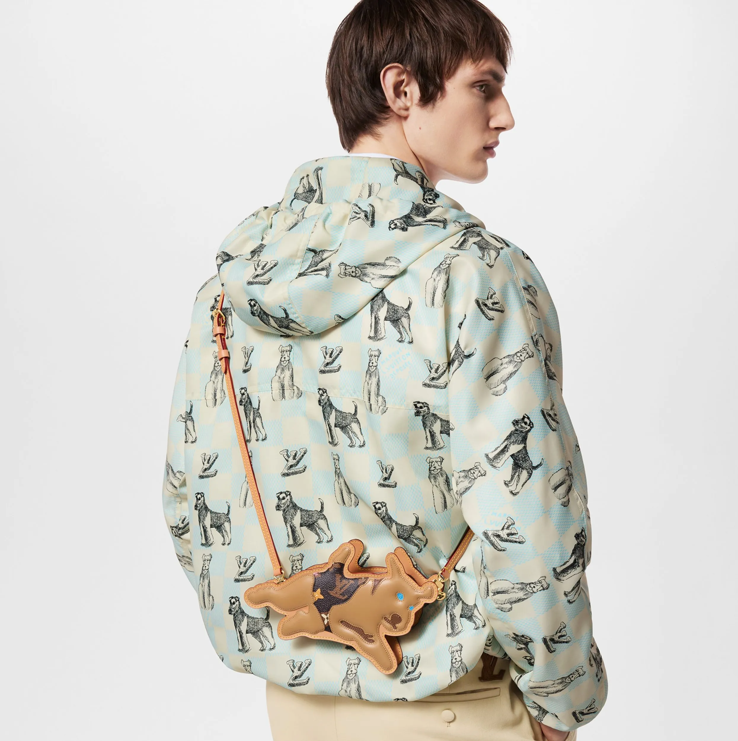 Shop shoulder bags Bagsaaa X Tyler M83342 Dog On Strap Chocolate