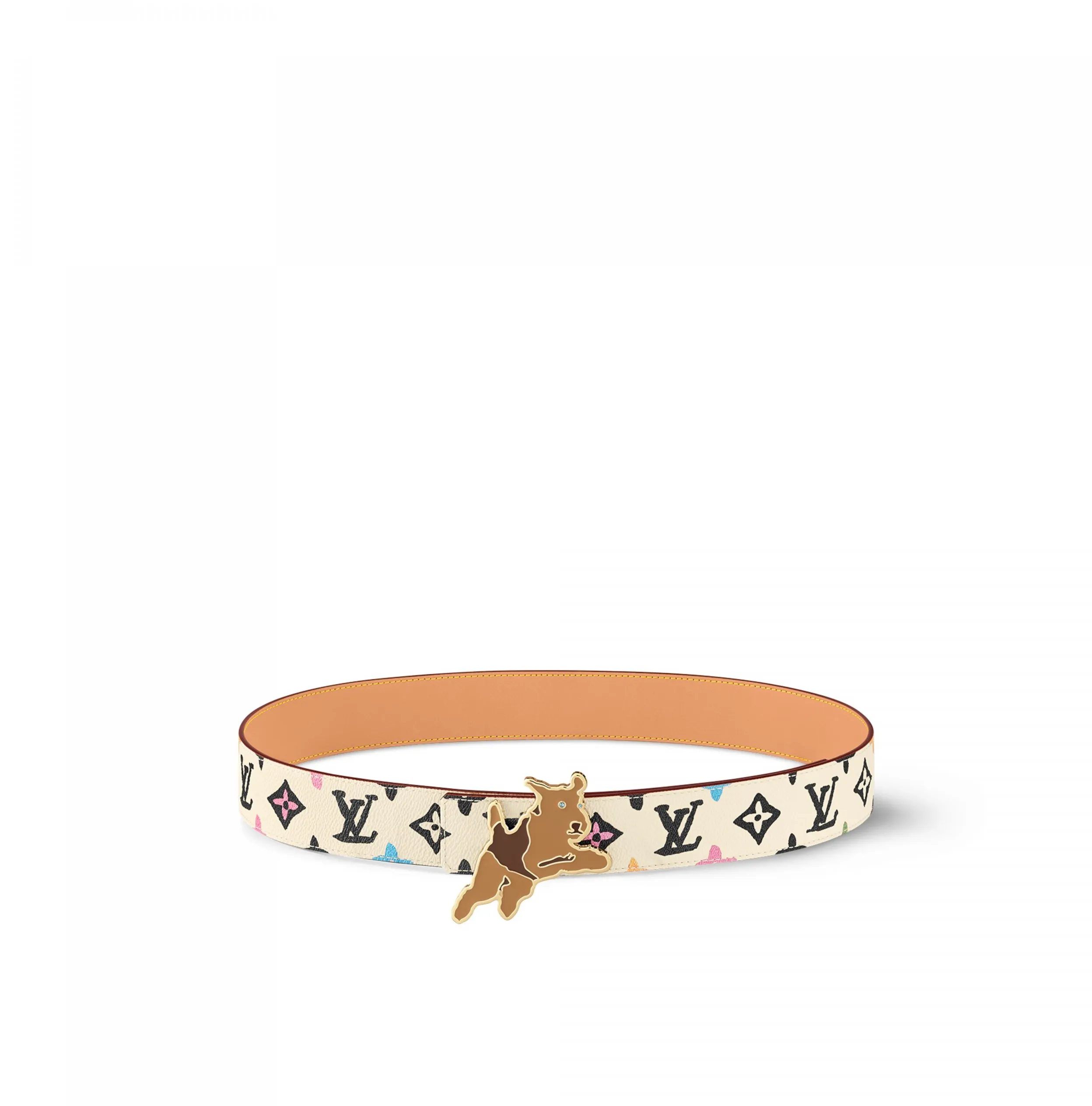 Bagsaaa X Tyler M8650T Monogram Craggy 40mm Reversible Belt Cream