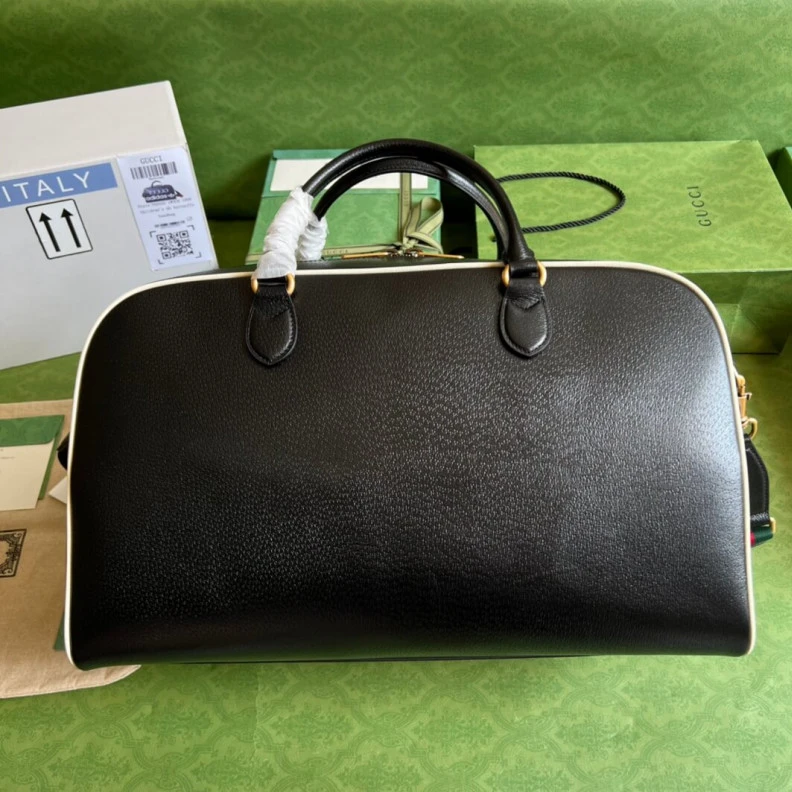 Replica bags Zip closu Adidas x Gucci Large Duffle Bag
