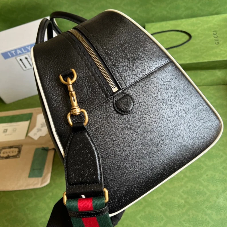 Replica bags Zip closu Adidas x Gucci Large Duffle Bag