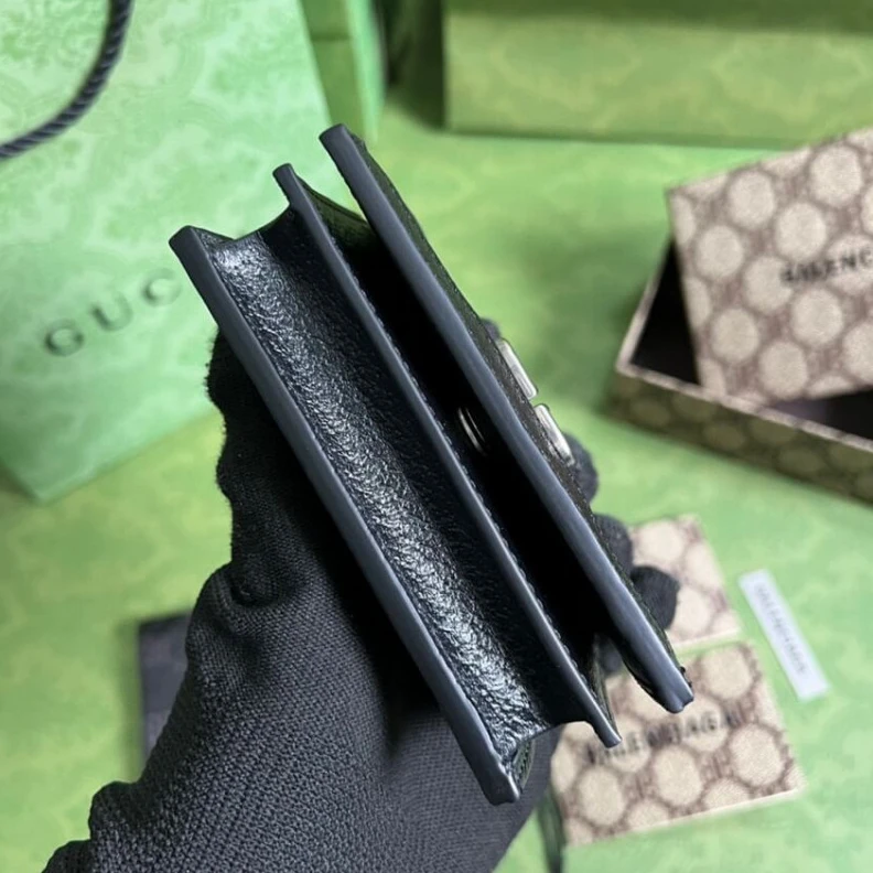 Replica bag Hacker Car Balenciaga x Gucci Hacker Card Case Wallet Black