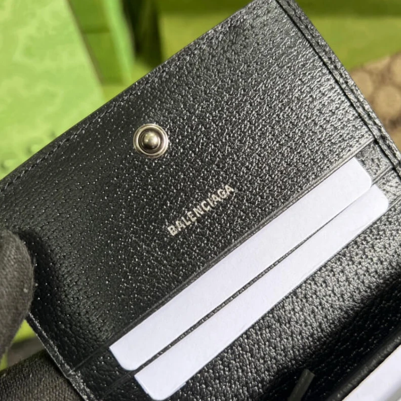 Replica bag Hacker Car Balenciaga x Gucci Hacker Card Case Wallet Black