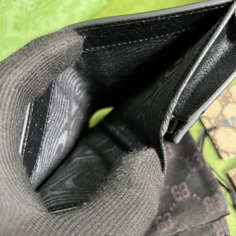 Replica bag Hacker Car Balenciaga x Gucci Hacker Card Case Wallet Black