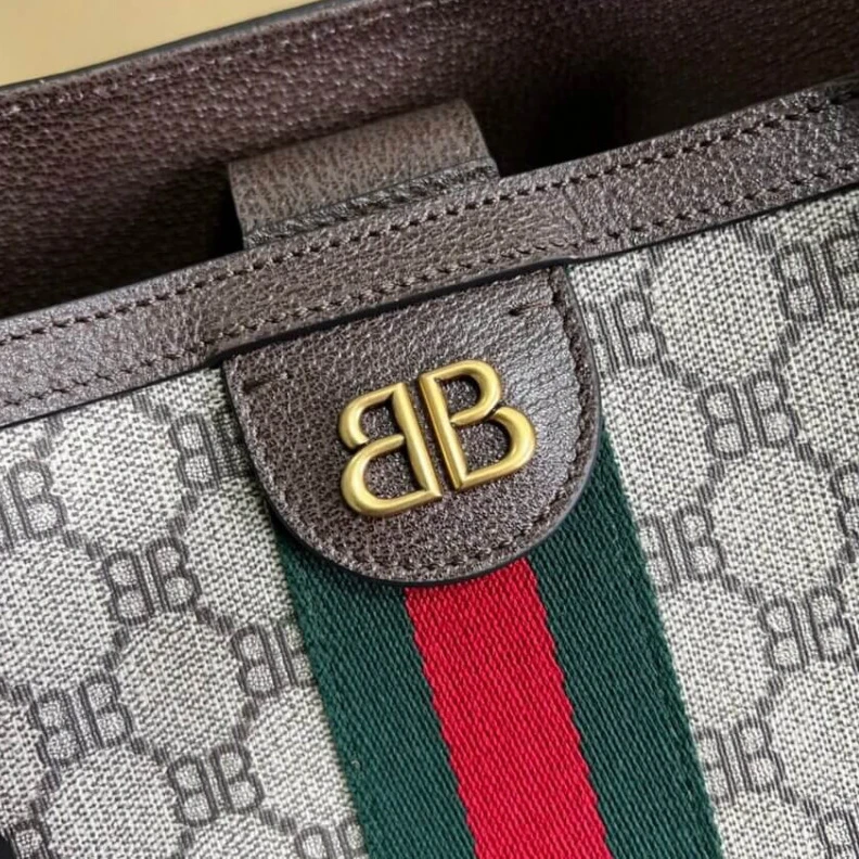 Replica bags lv Tote Bag Balenciaga x Gucci Hacker Graffiti Large Tote Bag