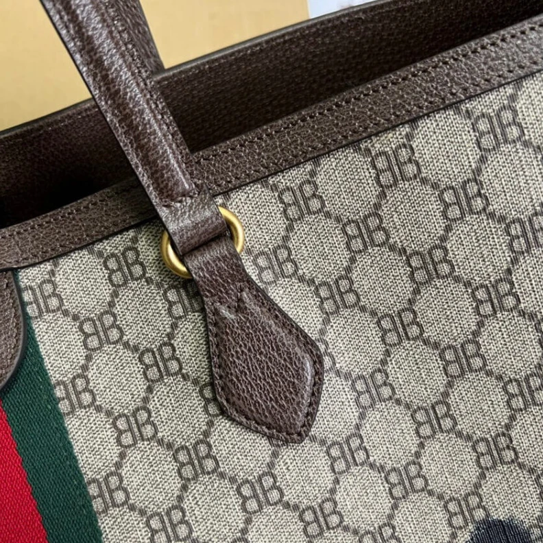 Replica bags lv Tote Bag Balenciaga x Gucci Hacker Graffiti Large Tote Bag