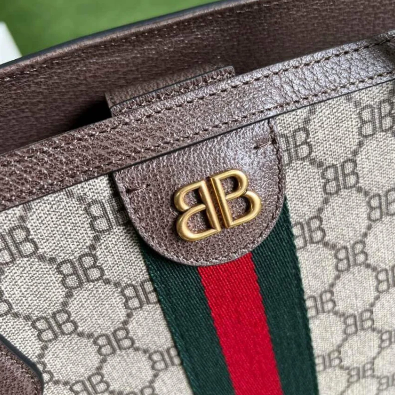 Replica bags Magnet cl Balenciaga x Gucci Hacker Large Tote Bag Beige
